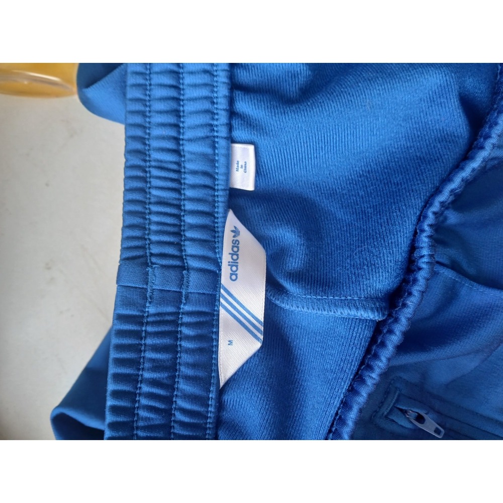 Adidas Vintage Original Track Beckenbauer Satin Pants Streetwear Blue Medium - Picture 6 of 12